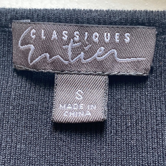 Classiques Entier Black V Neck Sweater - Picture 3 of 4